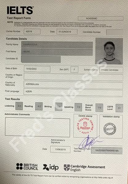 Nigar Mammadova — IELTS 7.5