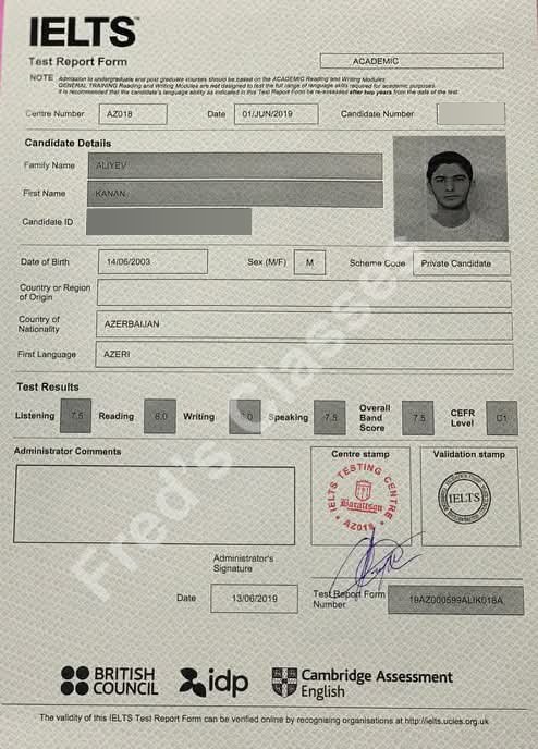 Kanan Aliyev — IELTS 7.5